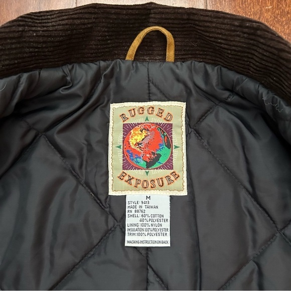 Rugged Exposure Men’s Mustard Brown and Corduroy Jacket, Size Medium - Picture 16 of 16